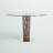 Bjorn Round Glass Top Metal Base Dining Table-81365910