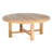 Round Teak Solid Wood Outdoor Coffee Table Umbrella Hole , 50 " W 50 " D-28333157