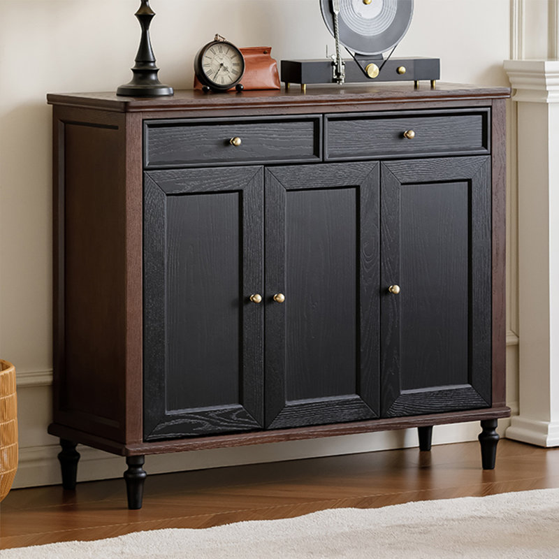 Banc de rangement Black & Coffee, Noir
