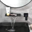 Robinet de lavabo de salle de bain mural à 1 poignée à cascade, mélangeur en laiton massif