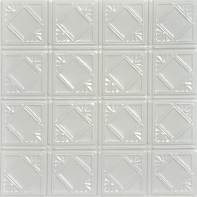 Carreau de plafond en fer-blanc clouté 2 pi x 2 pi Carnivale