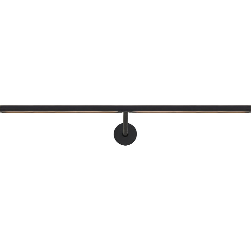 Plural Faceted Picture Light, Nightshade Black, 0.7" H x 18" W x 8.9" D, 13.5
