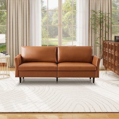 80.3'' Faux Leather Sofa
