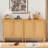 Sideboard Storage Cabinet With Natural Rattan 2-Door Accent Cabinet-69404703