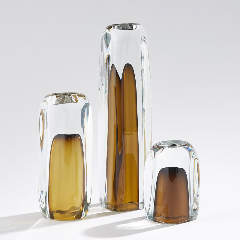 Glass Table Vase, Overall Height-  6"