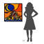 Luna Sulla Collina par Wallas - impression sur toile tendue-38234451-38234460-82143174