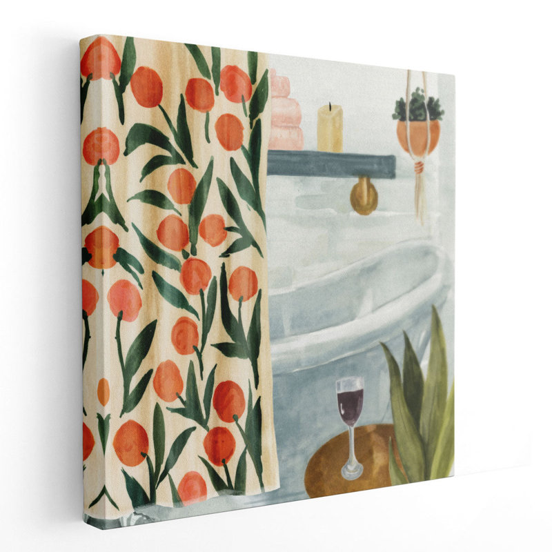 «Bath Retreat I», reproduction d'art sur toile, H 24 po x l 24 po