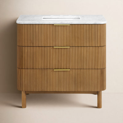 Nova 36" Marble Top Single Sink Vanity