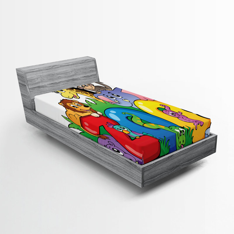 Multicolore Ambesonne, Ensemble literie pour lit simple