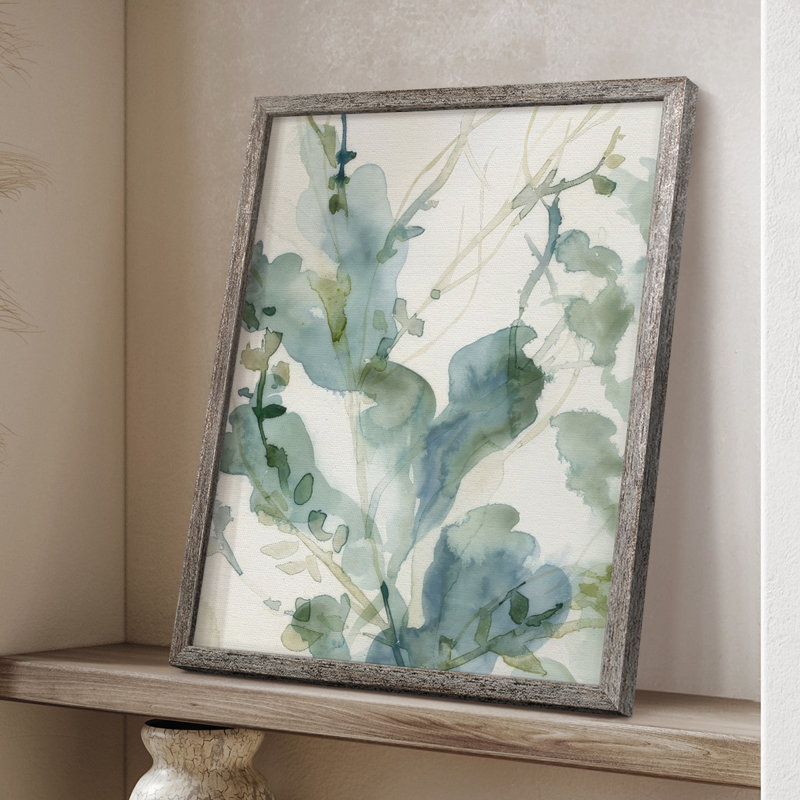 Underwater Botany IV, reproduction encadrée - bois massif, H 21 po x l 17 po