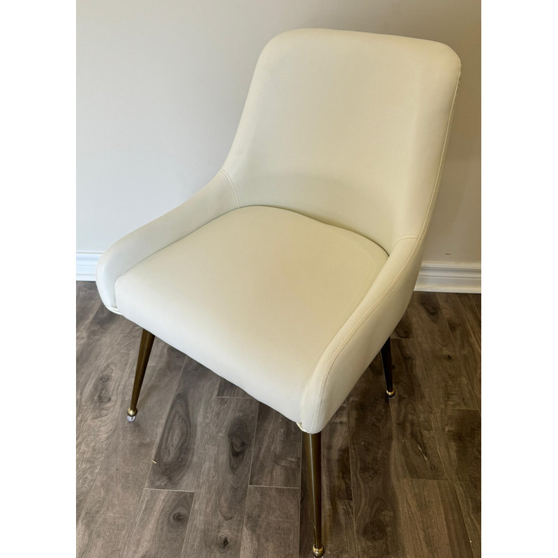 Chaise de salle à manger Sowers, Blanc