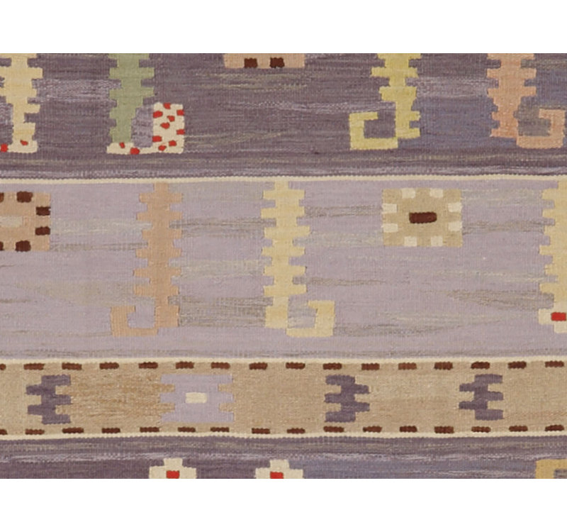 Abstract Area Rug in Gray