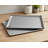 Half-Size Baking Pan Set (2 Pieces), Commercial Grade Thick Aluminized Steel, Corrugated Design For Better Air Circulation And Easy Demolding.