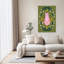 «Mystic Pink Cat», abstrait, impression de marguerite, art mural nature-129966533