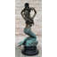 Statue de sculpture semi-nue en bronze