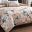 Bebejan Blue Blossom 100% Cotton Sateen 5 Piece Reversible Comforter Set-107293162