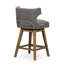 Tabouret pivotant en tissu