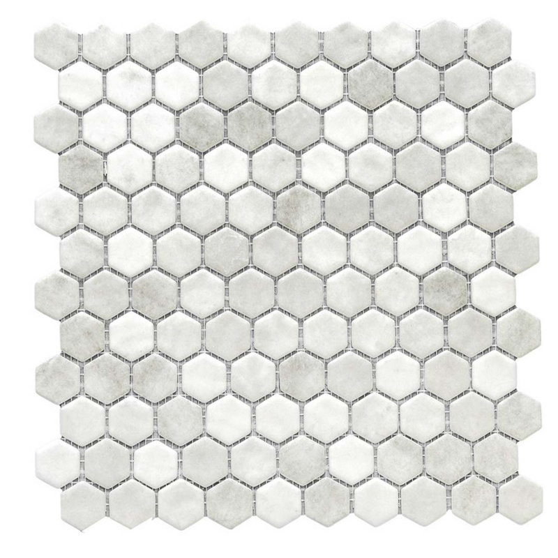 Eterna 1" x 1" Straight Edge Glass Mosaic Wall And Floor Tile, Shabby Gray