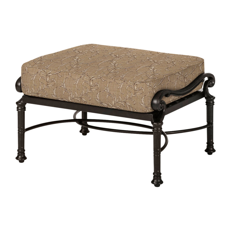 Florence Ottoman Frame with Cushions, Desert Bronze, Bessemer