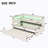 Upholstered Twin Size Platform Bed With USB Ports And LED Belt, With Trundle, White-315441967