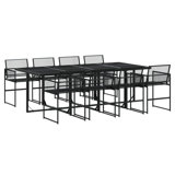 Rectangular 9 - Piece 8 - Person 220Cm L Outdoor Table Set