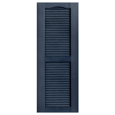 Cathedral Top Custom Open Louver Shutters Pair