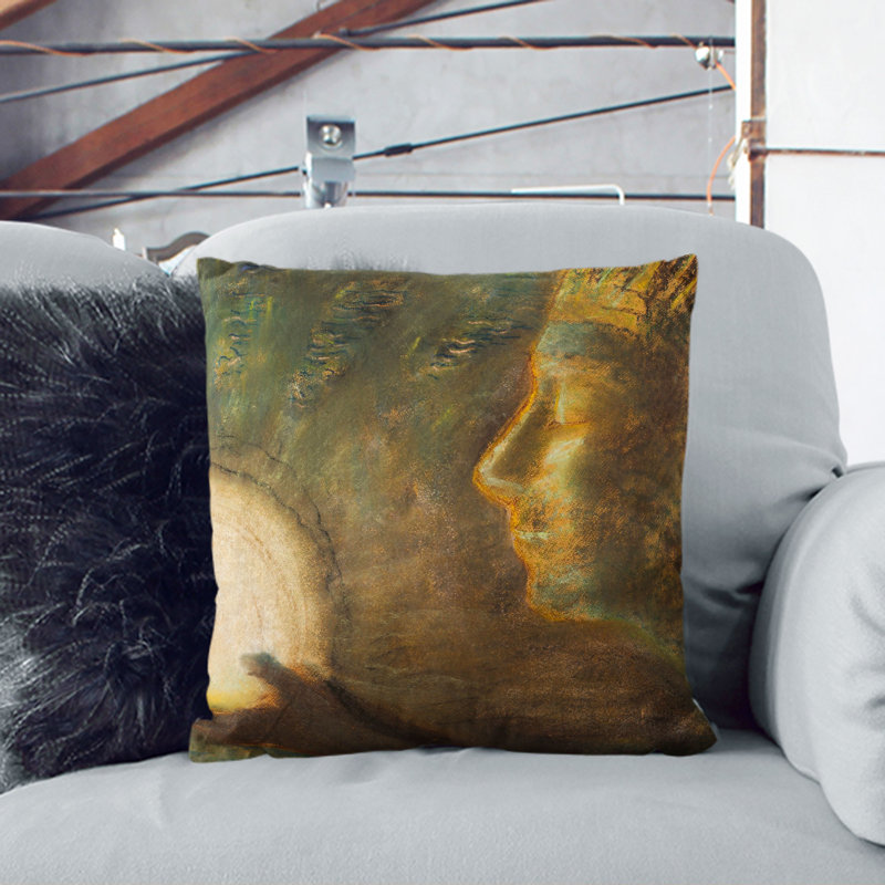 Friendship Square Throw Cushion, 40cm H x 40cm W x 15cm D, Stone