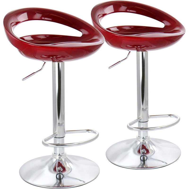 Tabouret de bar 2 pièces Elama, Cerisier