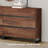 Nightstand With 3 Drawers For Bedroom, Modern Bedside Table With Black Square Iron Leg, Wood Rustic Side Table For Living Room-1610677406
