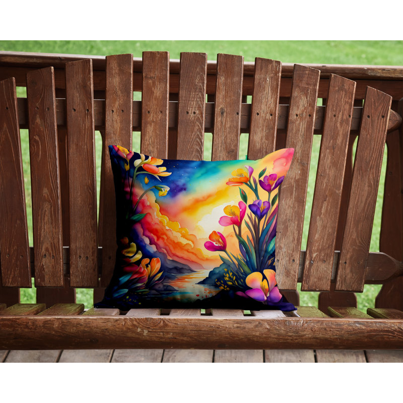 Coussin décoratif intérieur / extérieur Polyester, 14 po x 14 po