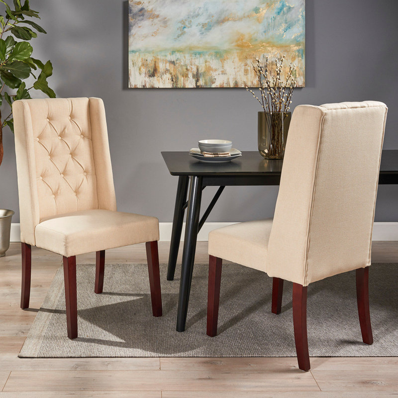 Ensemble de 2 chaises de salle à manger Modern, Beige