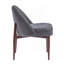 Chaise rembourrée en tissu et fer