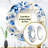 Intricate Cobalt Lace Victorian Pattern - Floral Large Wall Mirror, Blue Unique Mirror, Printed Metal Art-122497505-99624637