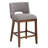 Upholstered Farmhouse Bar Stools, 26" Counter Barstools With Wood Legs For Kitchen Island/Breakfast Bar/Home Pub Set of 4-1384570216