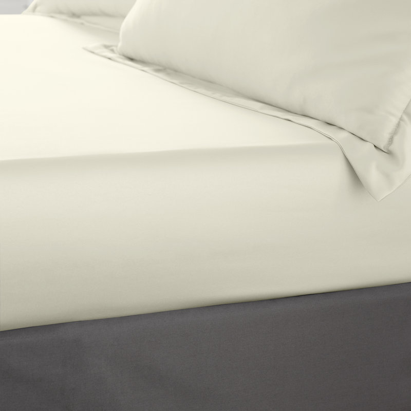 Silky Soft Satin Fitted Sheet, Kingsize (5'), Gold