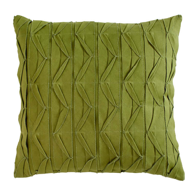 Huckaby Striped Cotton Throw Pillow, Blue, 20" x 20", Pillow Cover Only