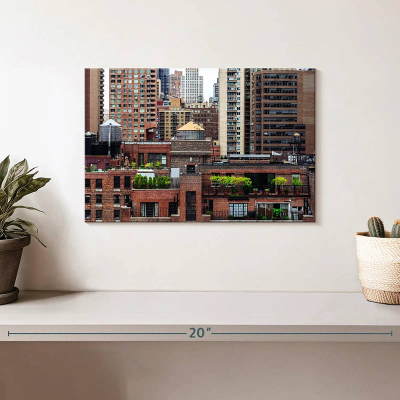 Lilie NYC Rooftop Garden, H 8 po x l 12 po