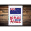 Plaque en aluminium New Zealand Home-58289405