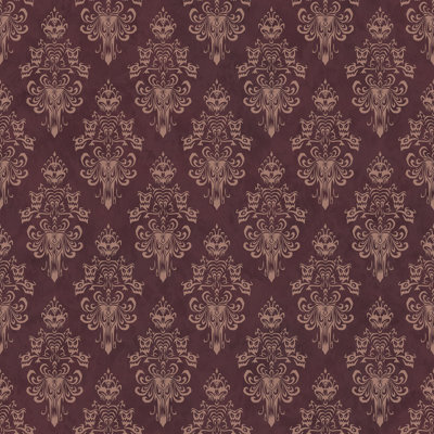 Papier peint adhésif marron Haunted Mansion