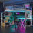 Metal Loft Bed with Built-in Work Station, Wardrobe, Storage Staircase and LED, White-1723304597