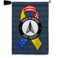 Ensemble de drapeaux en mélange de polyester à 2 faces 19 x 13 po