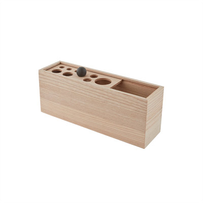 Hoji Solid Wood Pen Holder