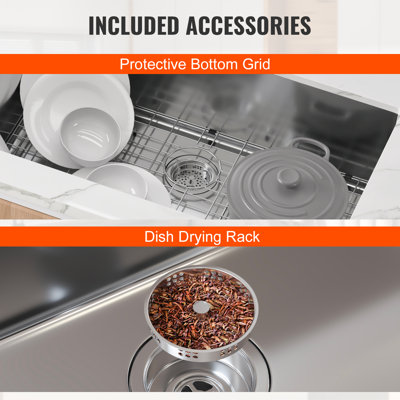 30'' L Undermount Single Bowl Stainless Steel Kitchen Sink