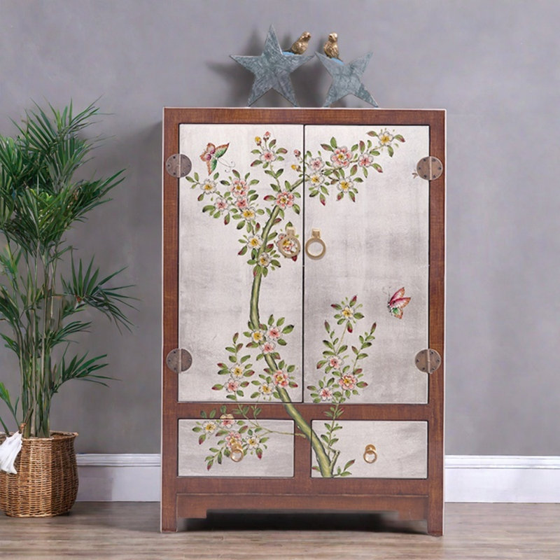 Armoires décoratives simples en bois peintes
