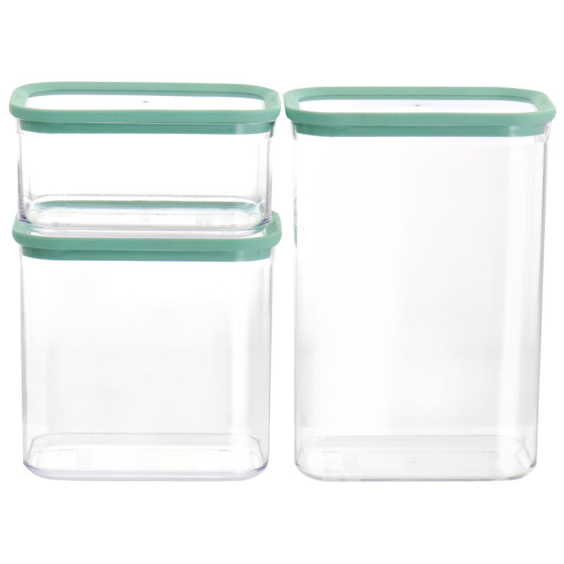 Mint Green BPA-Free Plastic Food Storage Set