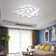 10-Light 85cm Semi Flush Mount