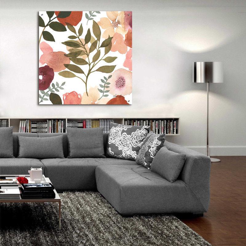 «Garden Dance V» par Laura Horn, art mural en verre acrylique, H 36 po x l 36 po x P 0,2 po