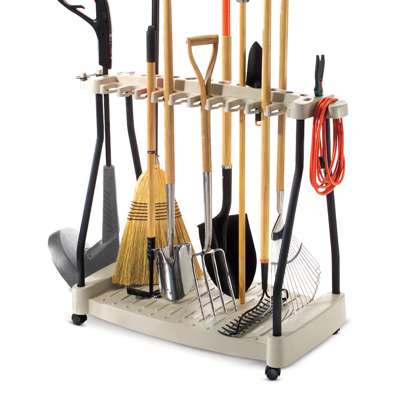 Suncast Tool Rack with Wheels