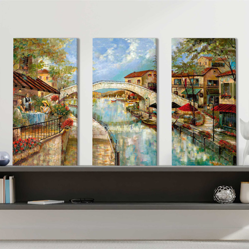 "A Day To Reminisce", ensemble de 3 impressions sur toile