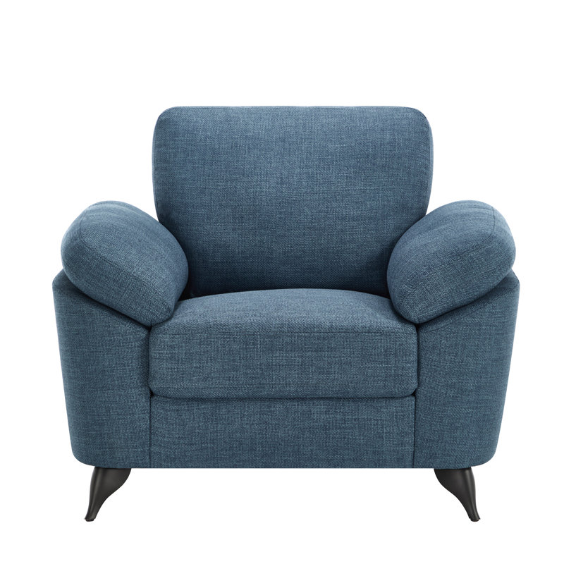 Sabita 6 Seater Linen Sofa, Blue